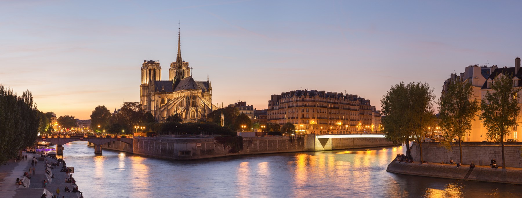 Paris skyline along the Seine